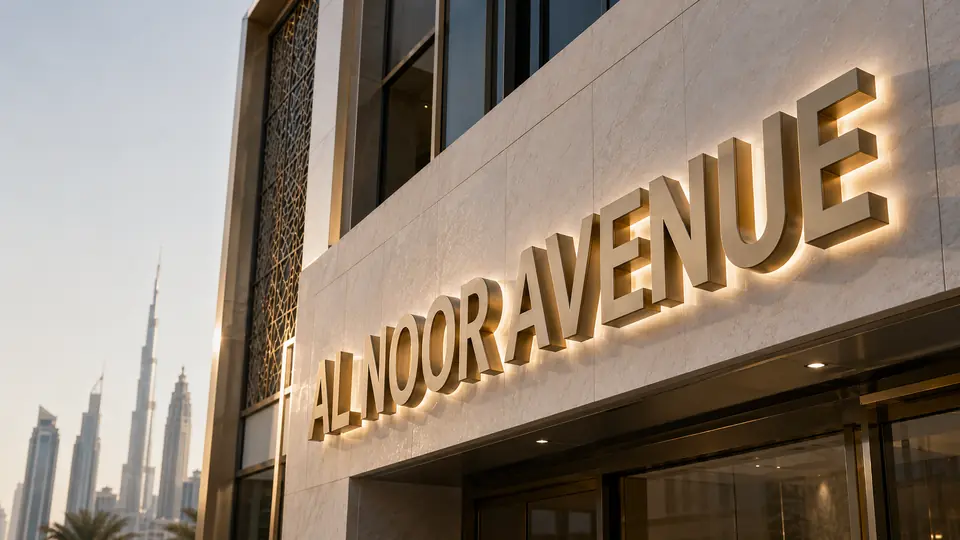 Commercial signage project detail